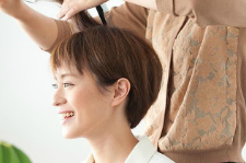 自髪の調整